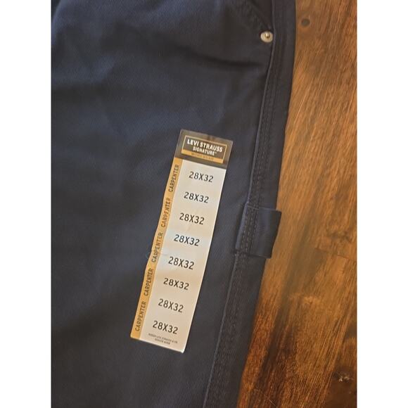 Levi Strauss Signature Workwear Men's 28x32 Black Canvas Utility Pants NWT - Picture 3 of 9
